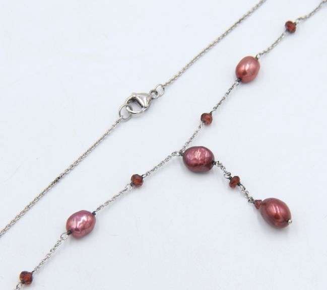 Group Lot of 5 Vintage 925 Sterling Silver Necklaces