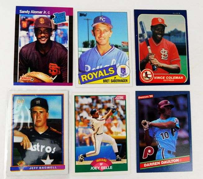 6 Rookie Baseball Cards