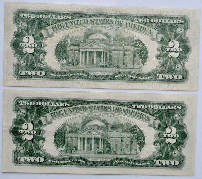 Choice Near Unc & Unc 1963 $2 Star US Notes