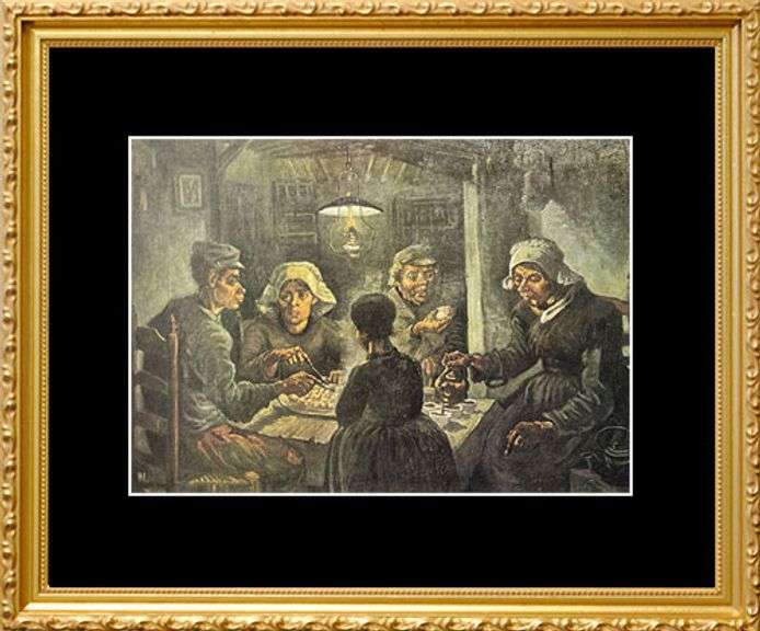 Rare Vintage Vincent Van Gogh, The Potato Eaters