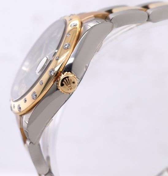 Rolex Datejust Two-Tone 178343, 31mm, Green Diamond Dial, 18K & Steel W/ Box & Papers