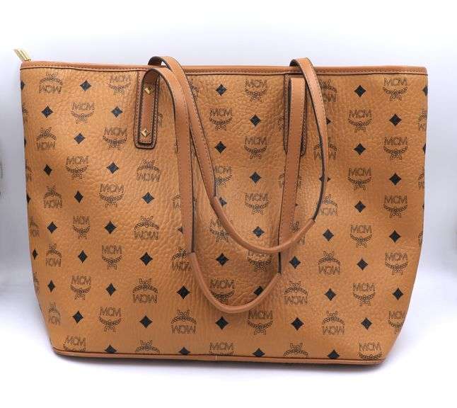 Preowned Medium MCM Viseto Shopper Tote