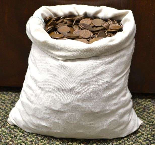 Bag Of 5,000 Wheat Cents From Estate