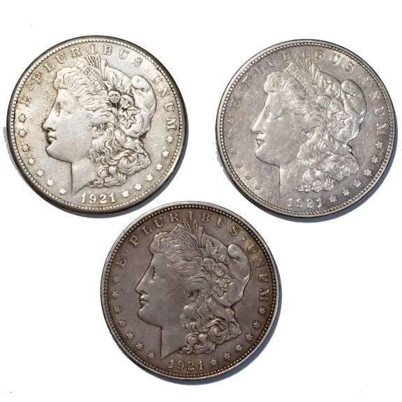 1921 P D S Morgan S Dollars From a Near Complete Set