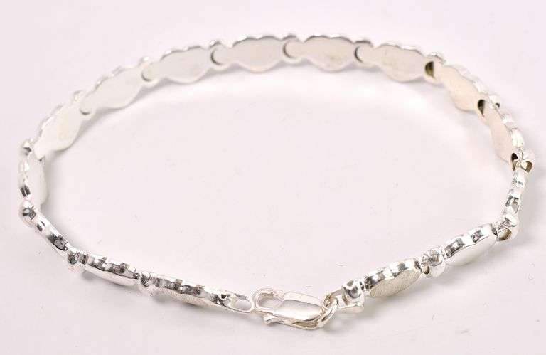 Heart Bracelet In Sterling Silver