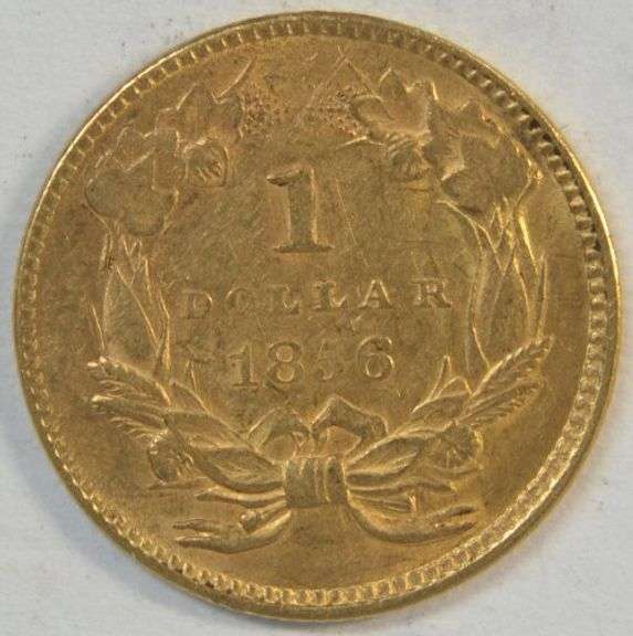 Lovely lustrous 1856 US Type 3 $1 Gold Piece