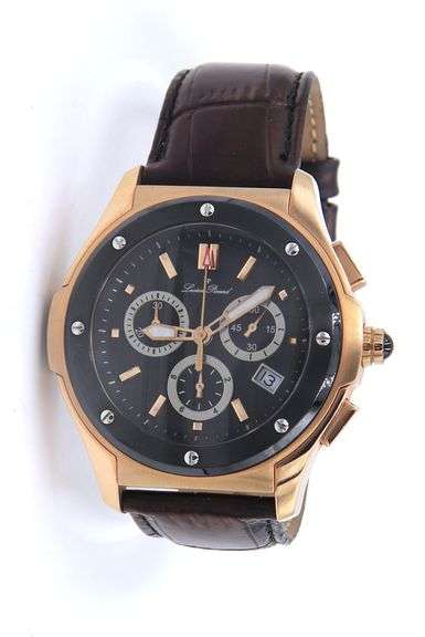 Lucien Picard Black Dial Chronograph Watch