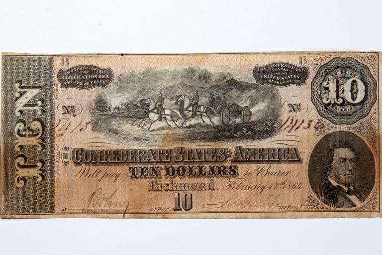 $10 CSA Feb 17 1864 Series Note
