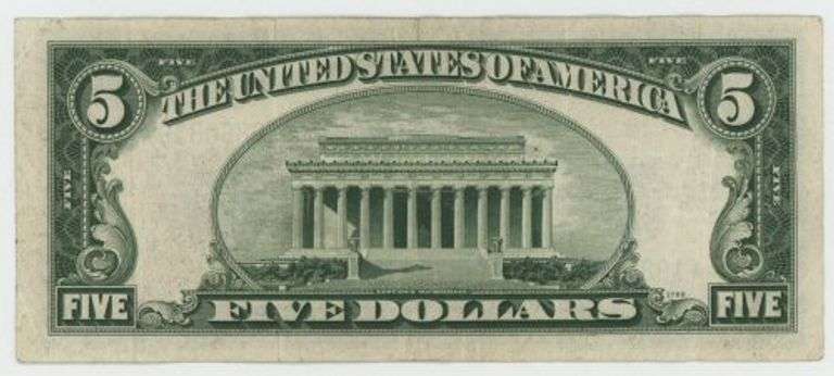 Very Scarce 1934-D Series $5 Silver Certificate STAR note
