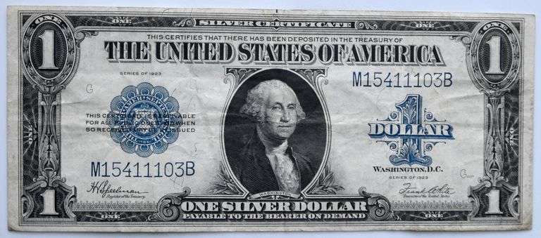 $1 Series of 1922 Clean Silver Certificate