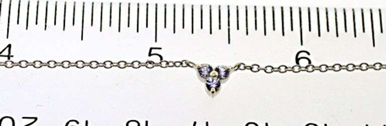 Sterling Silver Cluster Cubic Zirconia Necklace