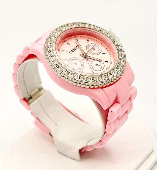Fancy Pink Geneva & Gemstone Watch