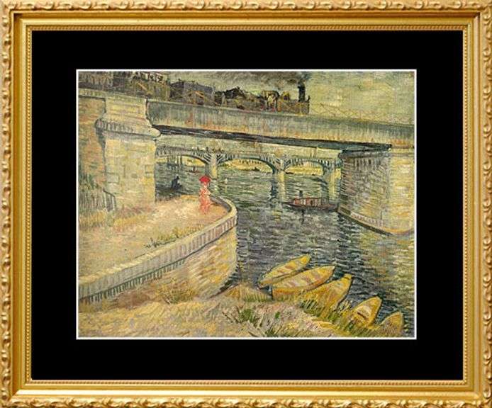 Rare Vintage Vincent Van Gogh, The Aniesres River
