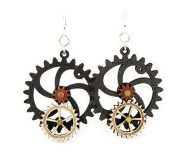 Moving Gear Earrings