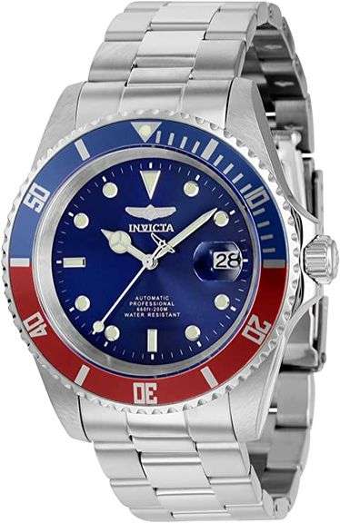 Invicta "Pepsi" Dial Automatic, New In Box.