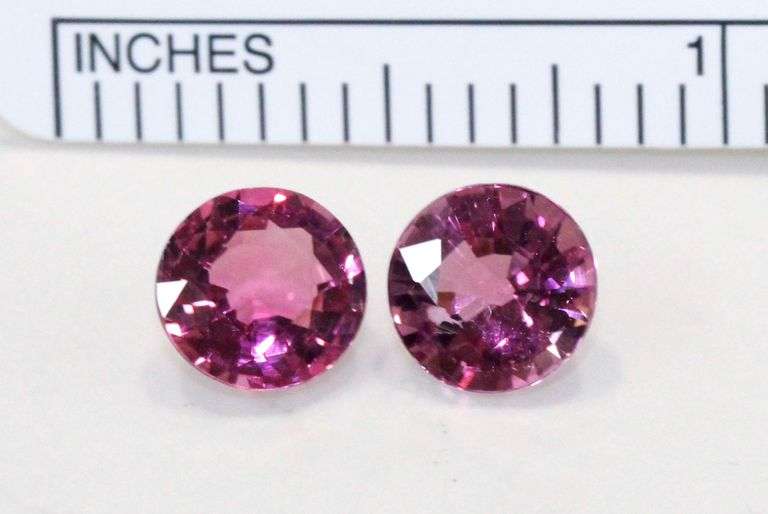 Luscious Natural Pink Tourmaline Pair