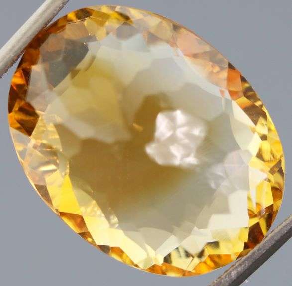 Big 17.38ct natural golden yellow Citrine