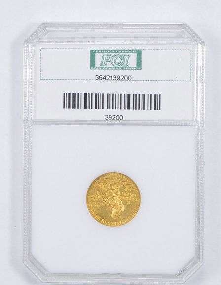 MS63 1911-D $2.50 Indian Head Gold Quarter Eagle - Graded PCI