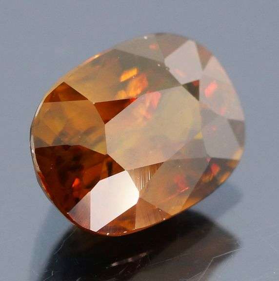 Sparkling 3.22ct rich orange Sphene