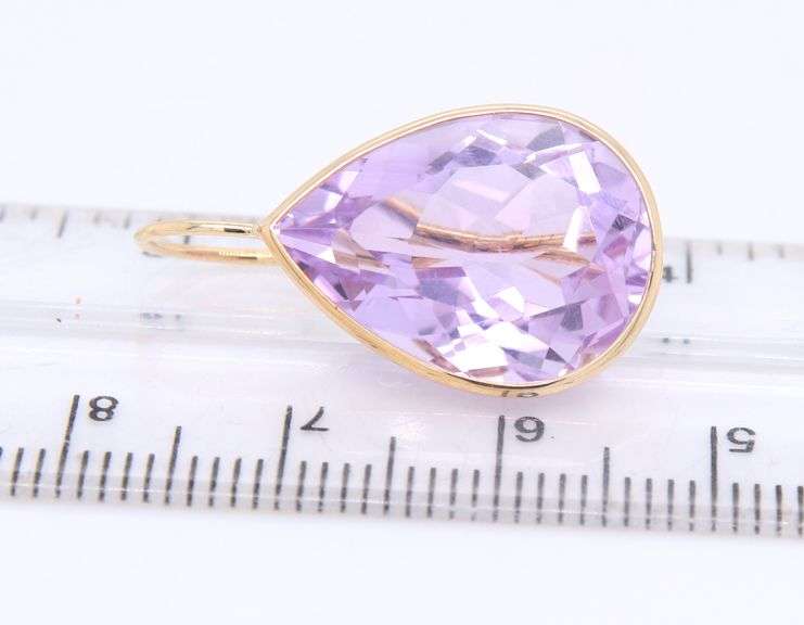 Favorite Yellow Gold Bezel Set Amethyst Earrings
