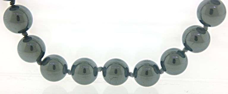 Hematite Bead Necklace