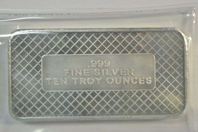 Great American Flag pure .999 fine silver 10 Troy Oz bar