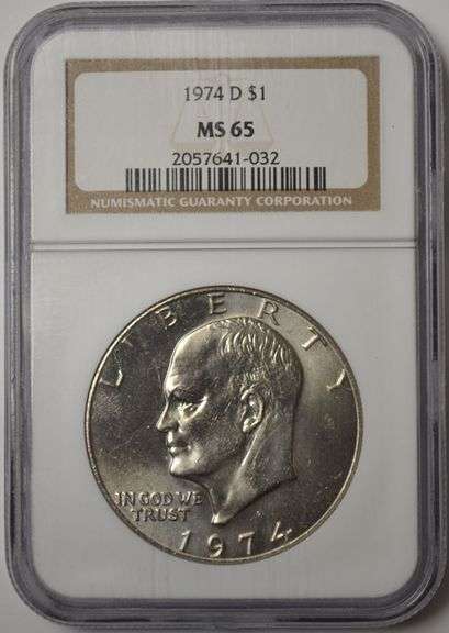 1974-D Eisenhower Dollar NGC MS65