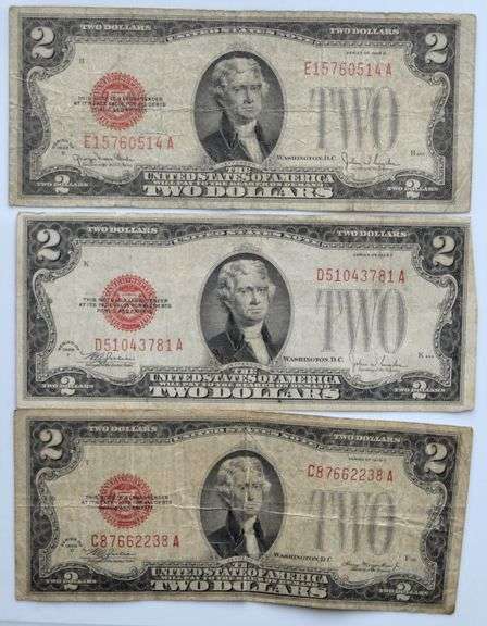 1928 D F G First Series Small Size Red Seal US Note