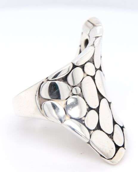 925 Sterling Silver John Hardy Pebble Ring