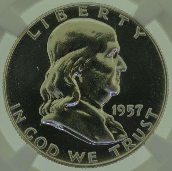 1957 Ben Franklin Silver Half Dollar NGC PF67