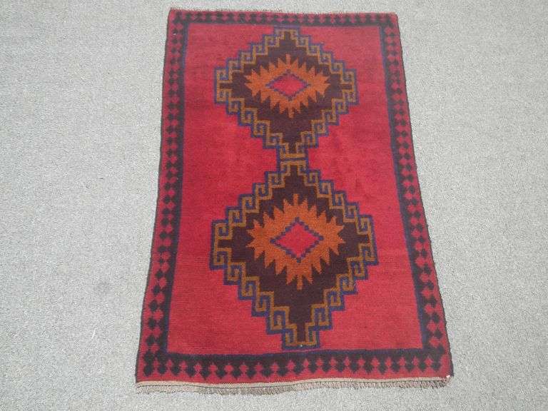 Handmade Persian Balouch 2.9x4.4