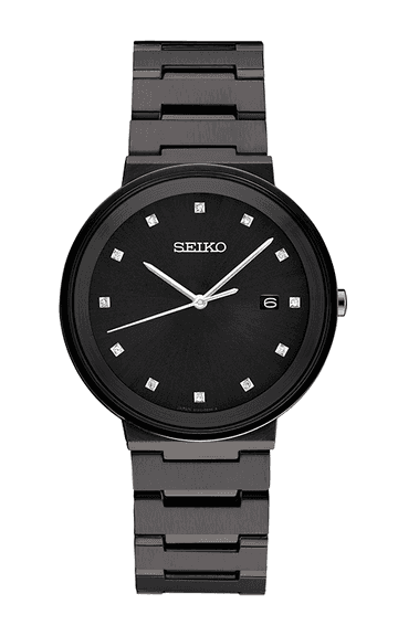 Seiko Black Diamond Dial, New In Box.