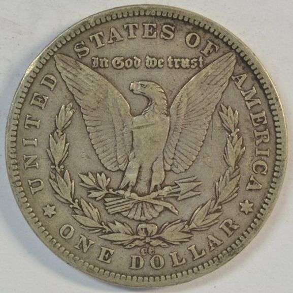 Handsome XF 1890-CC Morgan Silver Dollar. Scarce