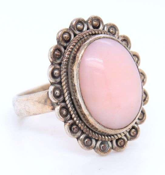 925 Sterling Silver Oval Opal Color Ring