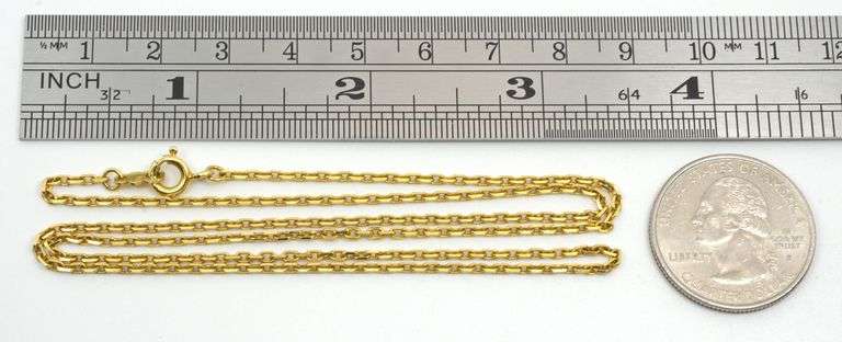 Strong 18k Cable Link Necklace