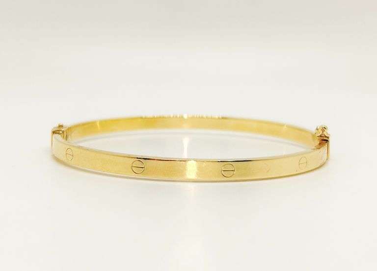 14KT YELLOW GOLD BANGLE BRACELET