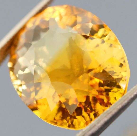 Big 17.38ct natural golden yellow Citrine