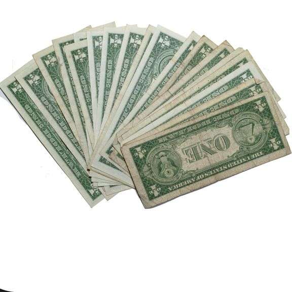 21 Assorted $1 Silver Certificates