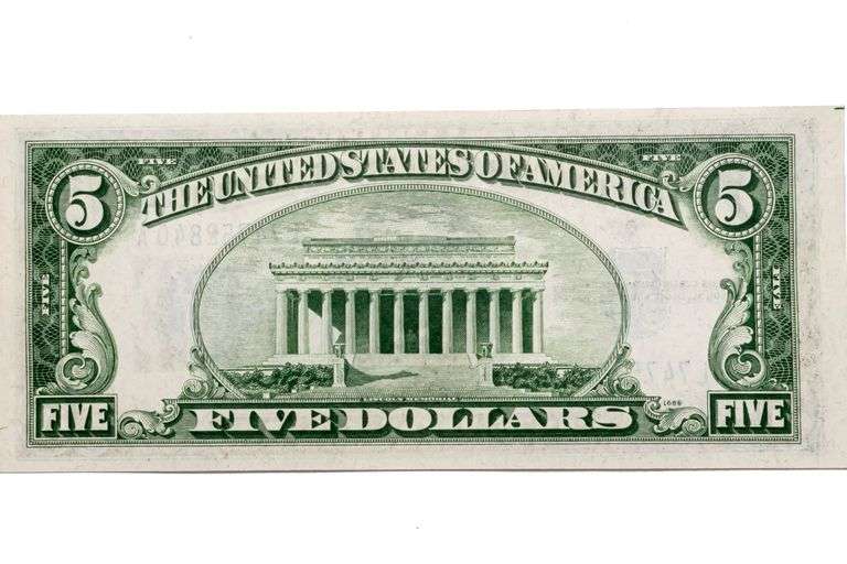 1934 C CH Unc $5 Silver Certificate