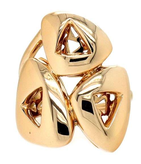 Mattioli Polished Freeform Ring in 18K
