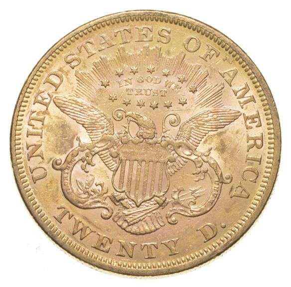 1866 $20 Liberty Head Gold Double Eagle