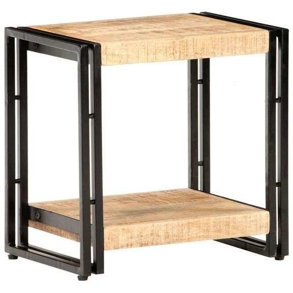 Rustic Mango Wood Side Table