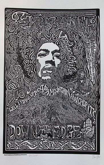 Ben G. Hand Signed, Jimi Hendrix