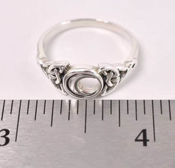 Witchy Moon Ring In Sterling Silver