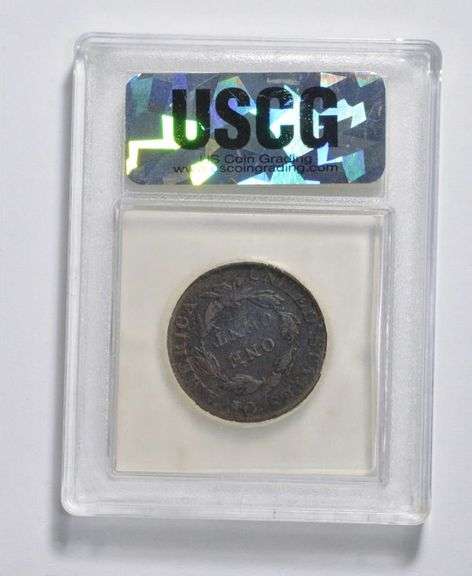 VF25 1824/2 Coronet Head Large Cent - Graded USCG