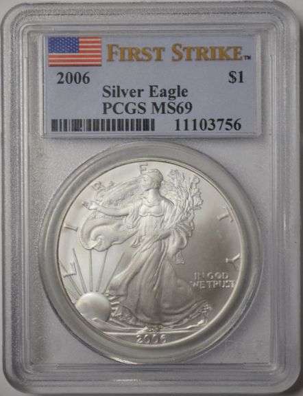 2006 American Silver Eagle PCGS MS69 FirstStrike