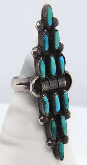 Vintage 925 Sterling Silver Turquoise Ring