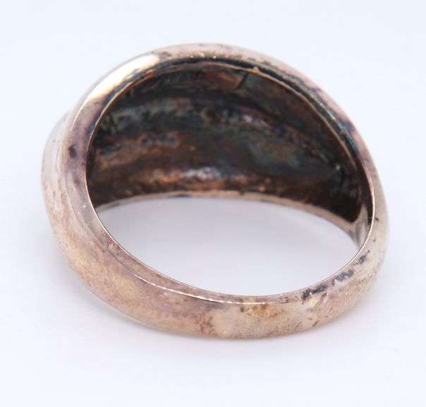 Vintage 925 Sterling Silver Dome Ring