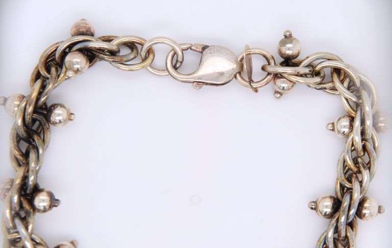 Vintage 925 Sterling Silver Twisted Bracelet