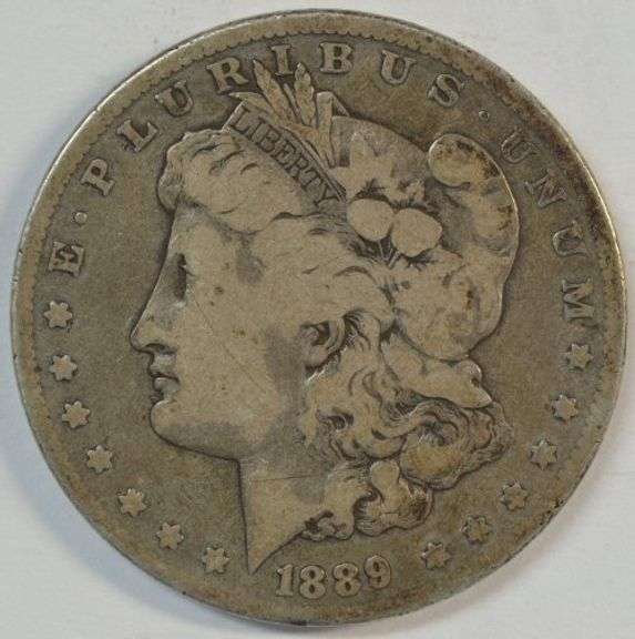 The Rare 1889-CC Morgan Silver Dollar in VG/Fine condition